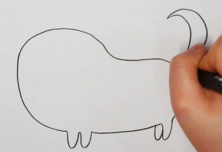 柴犬怎么画简单画法 中级简笔画教程-第3张