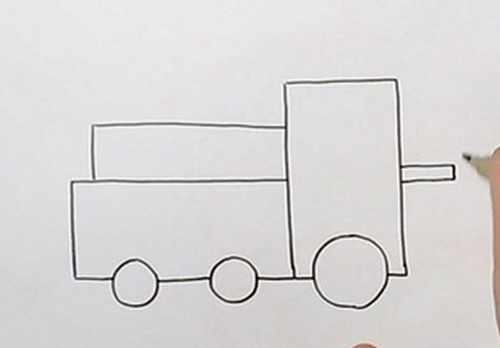火车怎么画简笔画步骤 初级简笔画教程-第2张