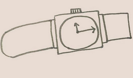 手表怎么画 手表简笔画画法简单好看 中级简笔画教程-第6张