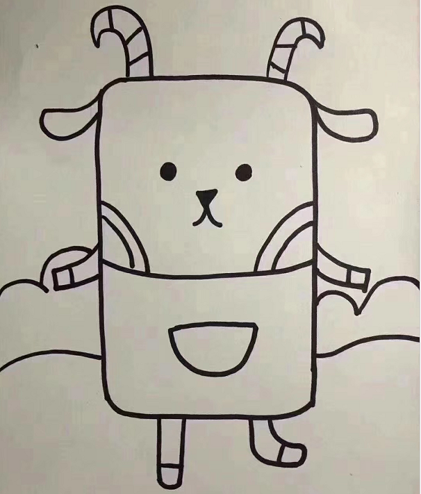 可爱的小羊简笔画怎么画 动物-第5张