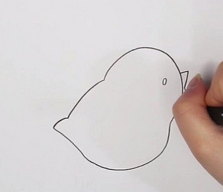 简单易学的小黄鸡简笔画 中级简笔画教程-第2张