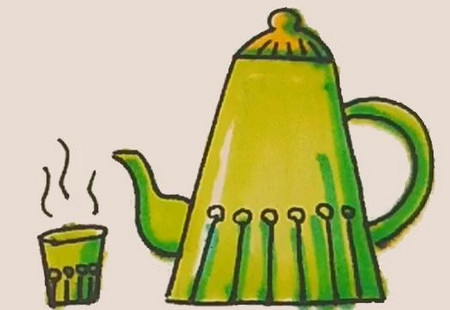 电热水壶简笔画彩色 中级简笔画教程-第1张