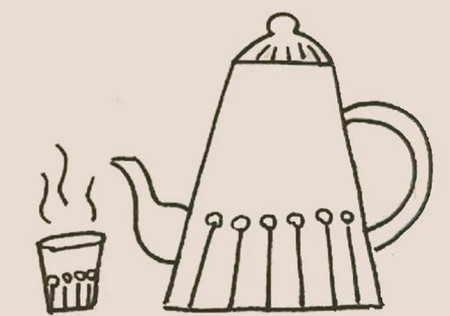 电热水壶简笔画彩色 中级简笔画教程-第6张