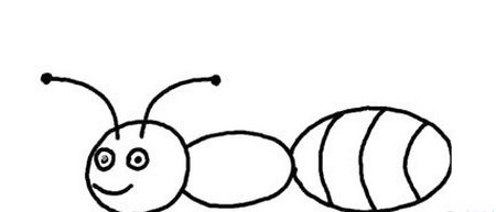 蚂蚁简笔画简单画法 幼儿简笔画蚂蚁 中级简笔画教程-第5张