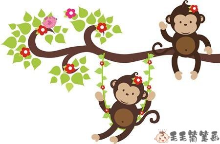 育儿故事《荡秋千的小猴》 中国童话故事-第1张