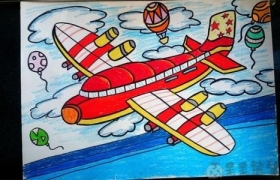 简单好看的飞机儿童画大全